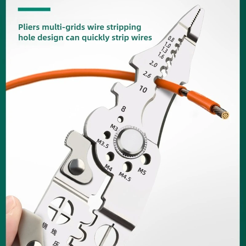 Многофункциональный инструмент для зачистки проводов, промышленные плоскогубцы для электриков, профессиональный набор электроинструментов
Многофункциональный инструмент для зачистки проводов, промышленные плоскогубцы для электриков, профессиональный набор электроинструментов