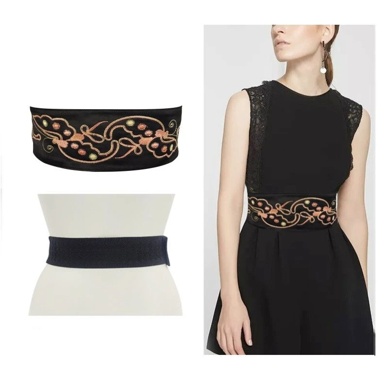 Chinese style hand-embroidered belt fashion embroidery ethnic style ladies skirt dress tie clothing accessories
Chinese style hand-embroidered belt fashion embroidery ethnic style ladies skirt dress tie clothing accessories