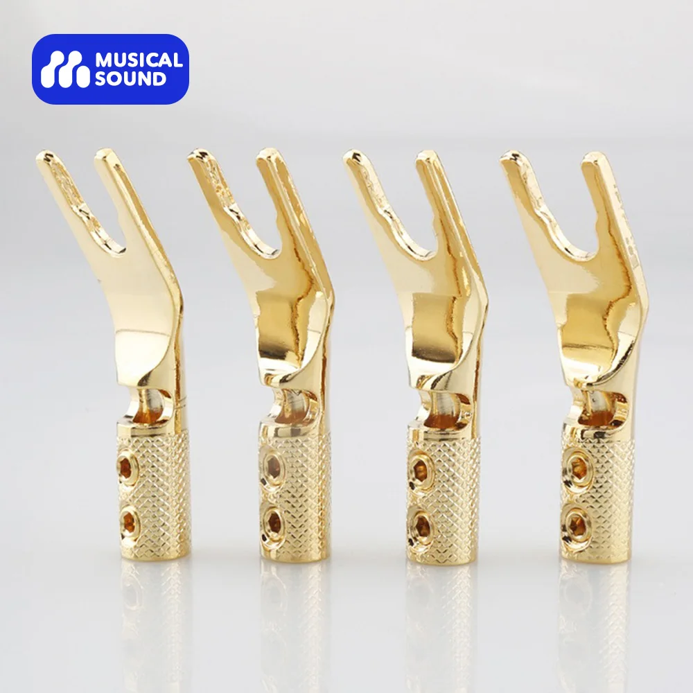 Musical Sound Audiophile Speaker Banana Plugs 4 Pieces Double Screw Pure Copper Speaker Banana Audio Jack Connector
Musical Sound Audiophile Speaker Banana Plugs 4 Pieces Double Screw Pure Copper Speaker Banana Audio Jack Connector