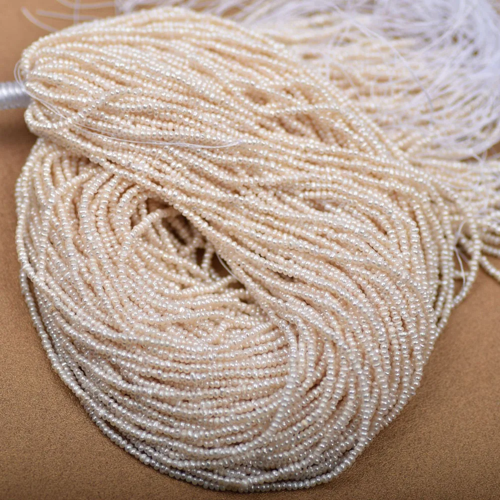 1.8-2.5mm Natural Freshwater Pearl Flat Beads for Jewelry Making DIY Semi-finished Fine Chain Lockbone Chain Ring Material 36cm
1.8-2.5mm Natural Freshwater Pearl Flat Beads for Jewelry Making DIY Semi-finished Fine Chain Lockbone Chain Ring Material 36cm