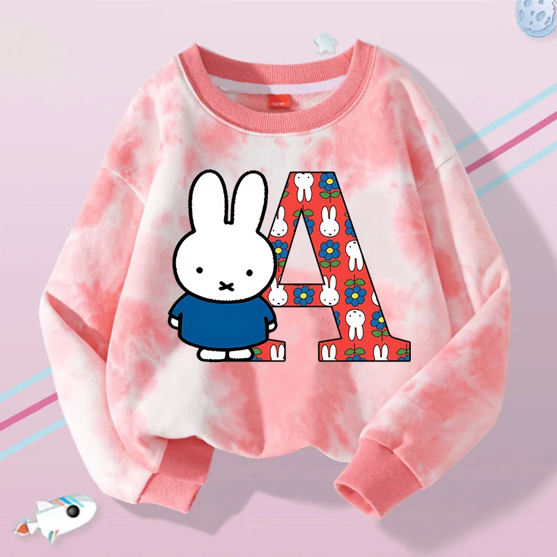 Miffys Children Crew Neck Sweatshirt Cartoon Letter A-Z Print TieDye Sweatshirt Girls Winter Casual Warm Top Kids Birthday Gifts
Miffys Children Crew Neck Sweatshirt Cartoon Letter A-Z Print TieDye Sweatshirt Girls Winter Casual Warm Top Kids Birthday Gifts