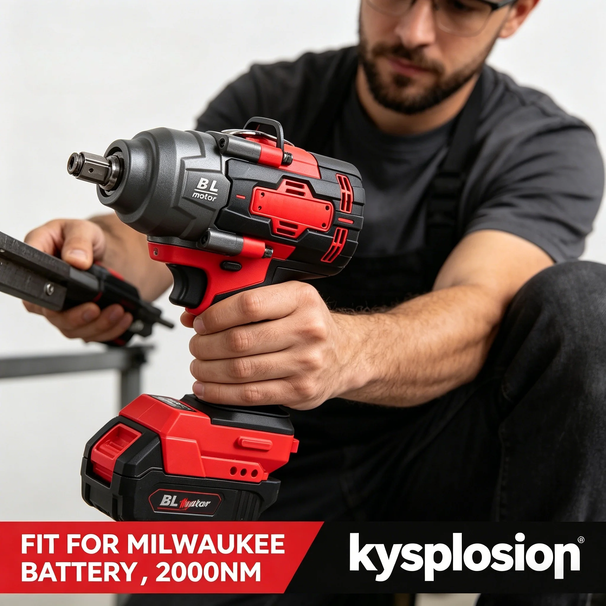 2000Nm Brushless Impact Wrench 1/2" Cordless Impact Driver Power Tools For Milwaukee M18 Battery Electric Car Repair
2000Nm Brushless Impact Wrench 1/2" Cordless Impact Driver Power Tools For Milwaukee M18 Battery Electric Car Repair