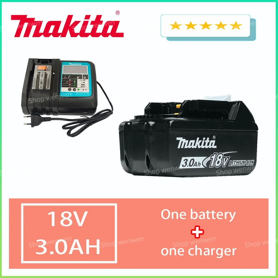 Makita 100% Original 18V 3.0Ah With LED Lithium-ion Replacement BL1850 BL1860B BL1860 Makita Rechargeable Power Tool Battery
Makita 100% Original 18V 3.0Ah With LED Lithium-ion Replacement BL1850 BL1860B BL1860 Makita Rechargeable Power Tool Battery
