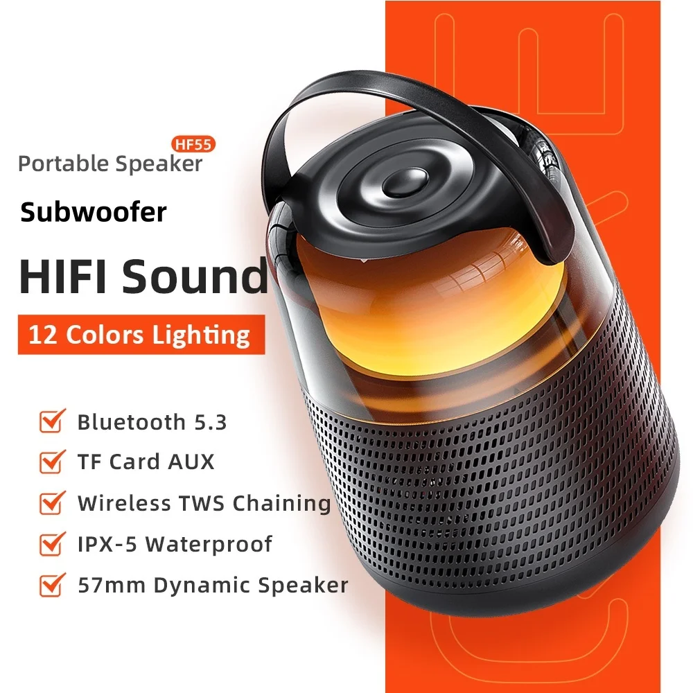 HOYOKI Bluetooth 5.3 Speaker Dual-Driver Portable Speaker With IPX5 Waterproof True Wireless HIFI Stereo For Outdoor Speaker
HOYOKI Bluetooth 5.3 Speaker Dual-Driver Portable Speaker With IPX5 Waterproof True Wireless HIFI Stereo For Outdoor Speaker
