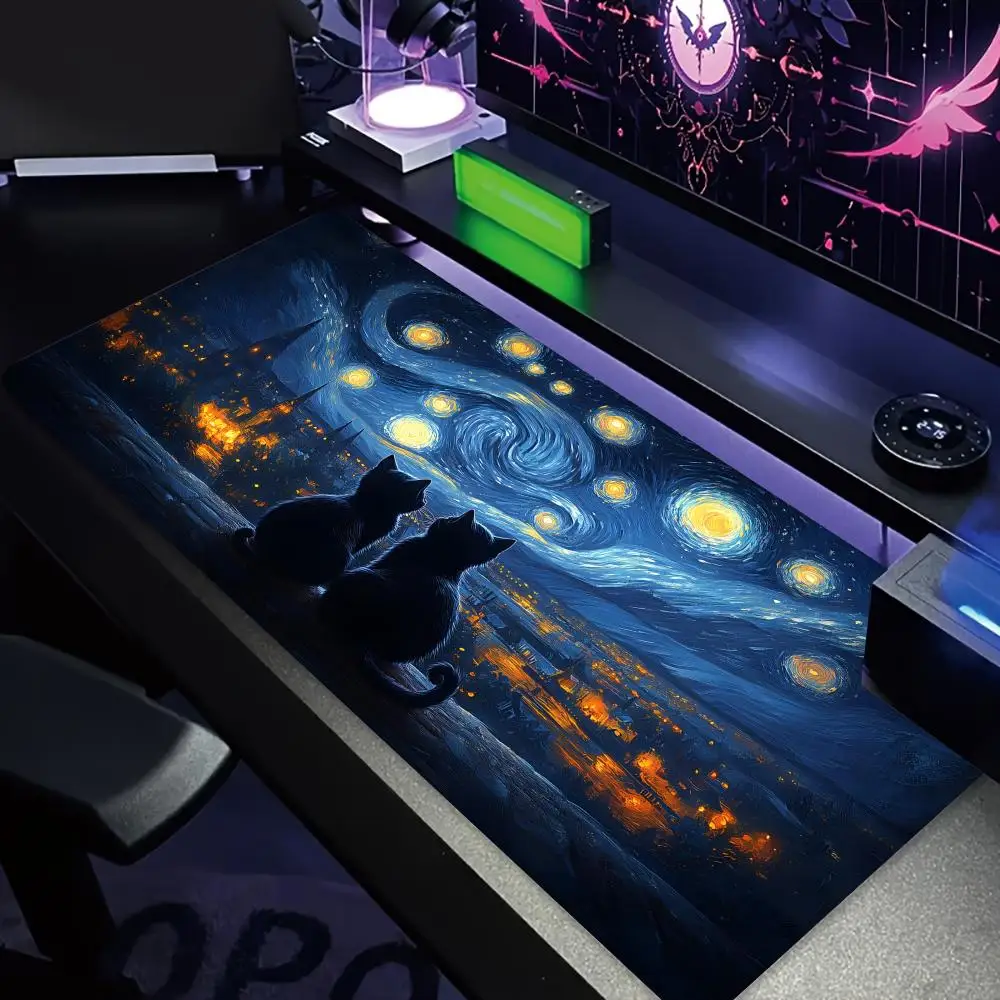 Большой коврик для мыши в стиле Ван Гога с милым котом, настольный коврик, игровой коврик, аксессуары для ПК, коврики для клавиатуры, коврики для мыши, офисный ковер, расширенный коврик
Большой коврик для мыши в стиле Ван Гога с милым котом, настольный коврик, игровой коврик, аксессуары для ПК, коврики для клавиатуры, коврики для мыши, офисный ковер, расширенный коврик