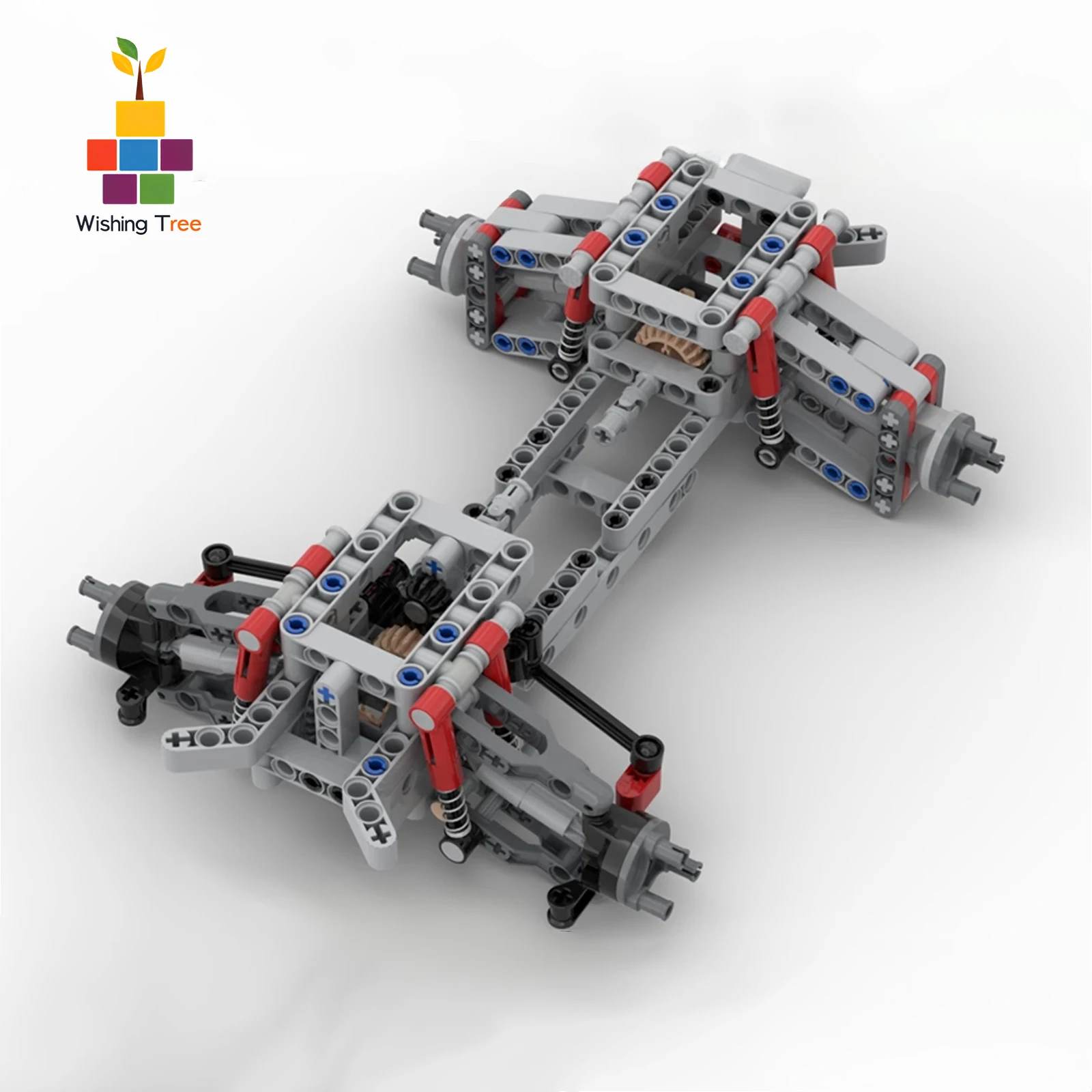 MOC 4WD Four-Wheel Drive Independent Suspension Chassis Differential Steering Axle Building Blocks Tech Car Parts Toys Gift
MOC 4WD Four-Wheel Drive Independent Suspension Chassis Differential Steering Axle Building Blocks Tech Car Parts Toys Gift