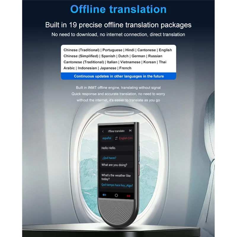 FORW-Support 148-Language Real-Time Translation 4G AI Translator Recorder With Chatgpt Voice Photo Functionality Offline Capabil
FORW-Support 148-Language Real-Time Translation 4G AI Translator Recorder With Chatgpt Voice Photo Functionality Offline Capabil