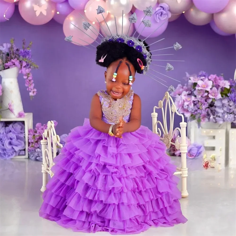 Lavender Purple Flower Girl Dresses for Wedding Lace Appliqued Beaded Princess Little Kids Girls Birthday Party Gowns Customized
Lavender Purple Flower Girl Dresses for Wedding Lace Appliqued Beaded Princess Little Kids Girls Birthday Party Gowns Customized