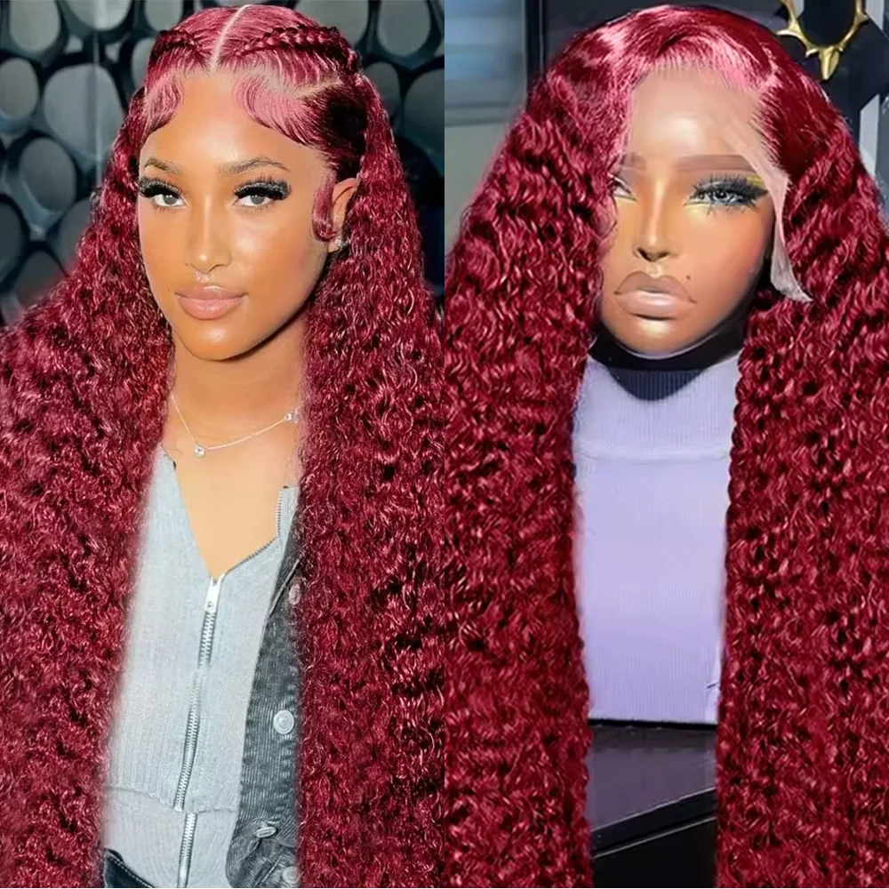 46 Inch Burgundy 13x6 Lace Front Wigs Human Hair Red 99J 13x4 HD Lace Wig Human Hair Curly Red Colored Deep Wave Frontal Wigs
46 Inch Burgundy 13x6 Lace Front Wigs Human Hair Red 99J 13x4 HD Lace Wig Human Hair Curly Red Colored Deep Wave Frontal Wigs