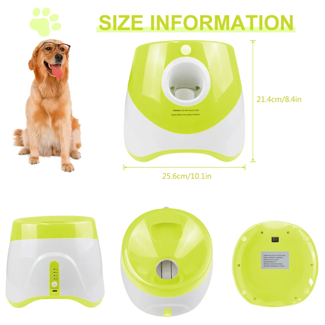 Dog Toys Tennis Launcher Automatic Pet Dogs Chase Toy Pinball Machine Fun Interactive Throw Rechargable Catapult With 3 Ball
Dog Toys Tennis Launcher Automatic Pet Dogs Chase Toy Pinball Machine Fun Interactive Throw Rechargable Catapult With 3 Ball