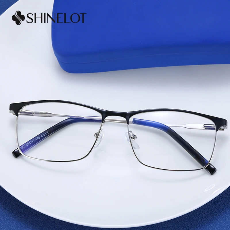 91297 Rectangle Men Metal Eyeglasses Frame Bluelight Blocking Eye Protection Male Glasses New Arrival Workplace Eyewear
91297 Rectangle Men Metal Eyeglasses Frame Bluelight Blocking Eye Protection Male Glasses New Arrival Workplace Eyewear