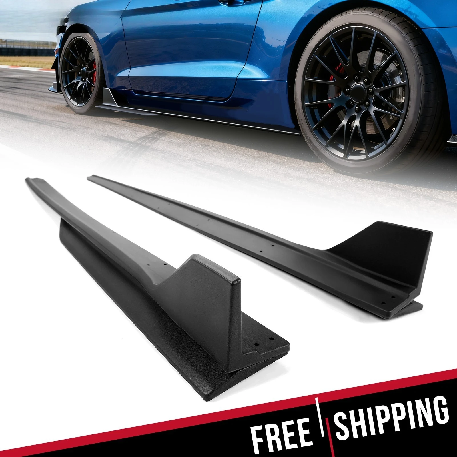 NEW Side Skirt Extension Splitter W/ Winglet GT500 Style For 15-23 Ford Mustang
NEW Side Skirt Extension Splitter W/ Winglet GT500 Style For 15-23 Ford Mustang