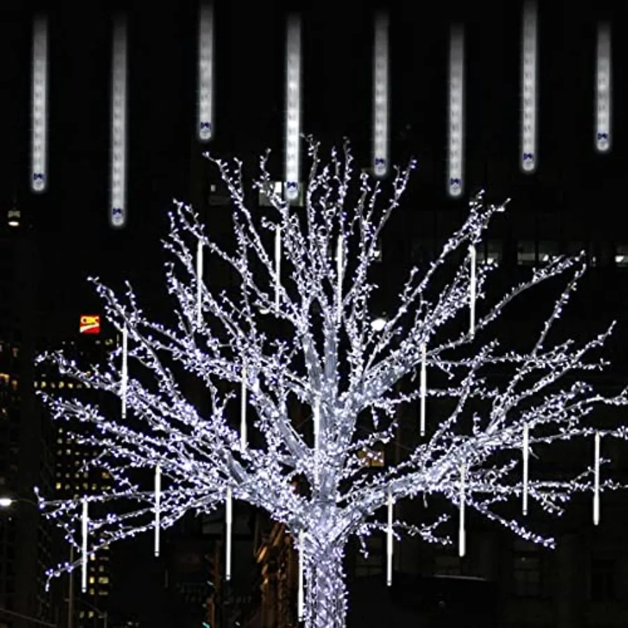Meteor Shower Lights, 12 Inch Outdoor Icicle Christmas Lights, 8 Tubes Iciclelights Snow Falling Light, Connectable Raindrop Li
Meteor Shower Lights, 12 Inch Outdoor Icicle Christmas Lights, 8 Tubes Iciclelights Snow Falling Light, Connectable Raindrop Li