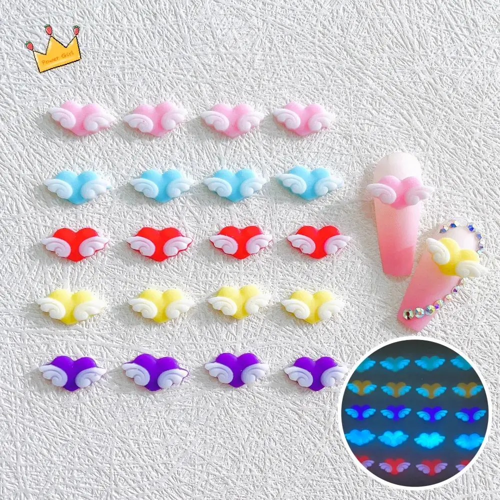 Love Heart Angel Wings Luminous Nail Decorations Nail Jewelry Nail Rhinestones Heart Nail Decorations 3D Nail Art Drills
Love Heart Angel Wings Luminous Nail Decorations Nail Jewelry Nail Rhinestones Heart Nail Decorations 3D Nail Art Drills