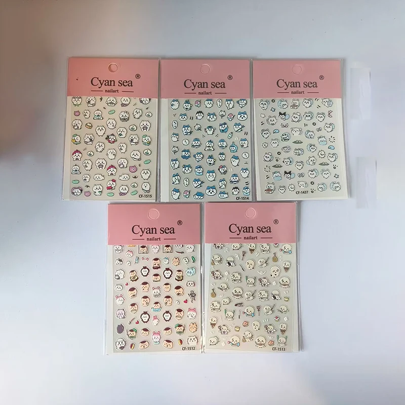 Chiikawa 3D Embossed Nail Art Stickers Cute Usagi Hachiware Characters High-Quality Nail Accessories for Manicure and Decoration
Chiikawa 3D Embossed Nail Art Stickers Cute Usagi Hachiware Characters High-Quality Nail Accessories for Manicure and Decoration