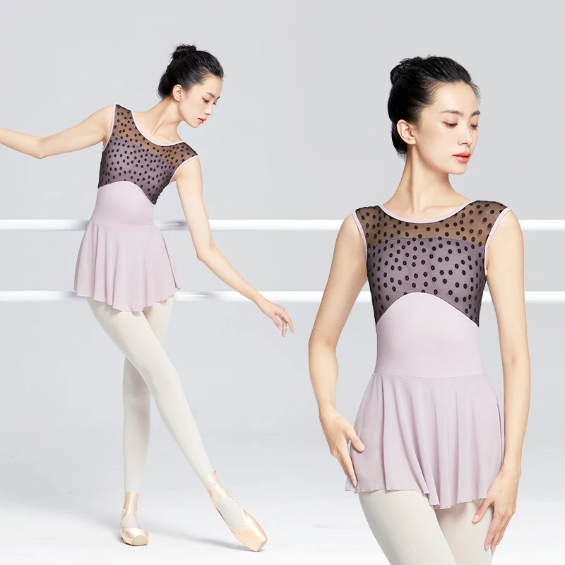Ballet Leotards for Women Gymnastics Leotards Dress Adult Flocking Splice Dance Bodysuits Sleeveless Ballet Dance Leotards
Ballet Leotards for Women Gymnastics Leotards Dress Adult Flocking Splice Dance Bodysuits Sleeveless Ballet Dance Leotards