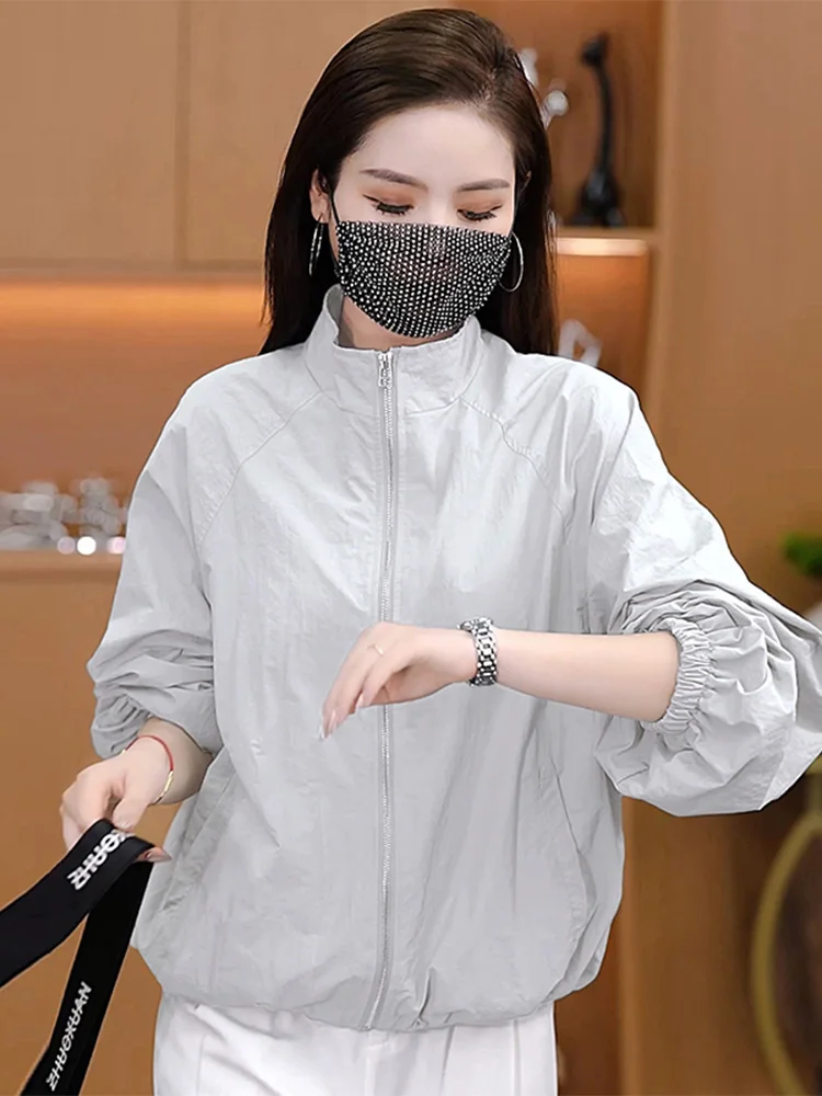 Summer 2026 Women's Ice Silk UV Protection Fashionable Short Outerwear Compact Ladies' Light-Weight Long-Sleeve Zipper Closur...
Summer 2026 Women's Ice Silk UV Protection Fashionable Short Outerwear Compact Ladies' Light-Weight Long-Sleeve Zipper Closur...