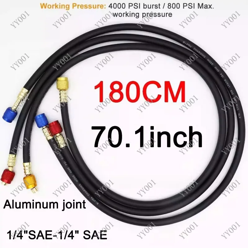 Black Refrigerant Charging Hose R410a High Pressure Explosion Proof for Air Conditioner HVAC AC Repairn
Black Refrigerant Charging Hose R410a High Pressure Explosion Proof for Air Conditioner HVAC AC Repairn
