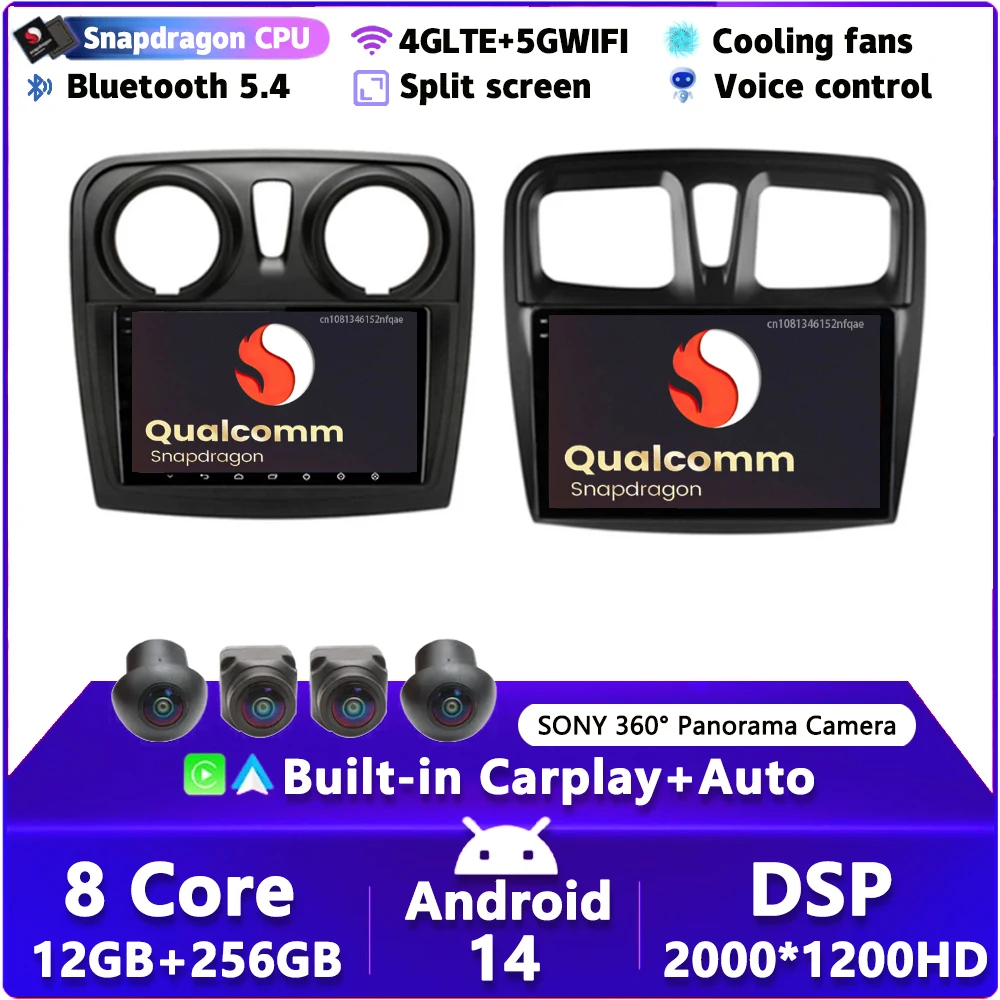 Автомагнитола на Android 14 для Renault Logan 2 Sandero 2 2012 2013 2014 - 2019 с GPS-навигацией, мультимедийный плеер wifi + 4G DSP2
Автомагнитола на Android 14 для Renault Logan 2 Sandero 2 2012 2013 2014 - 2019 с GPS-навигацией, мультимедийный плеер wifi + 4G DSP2