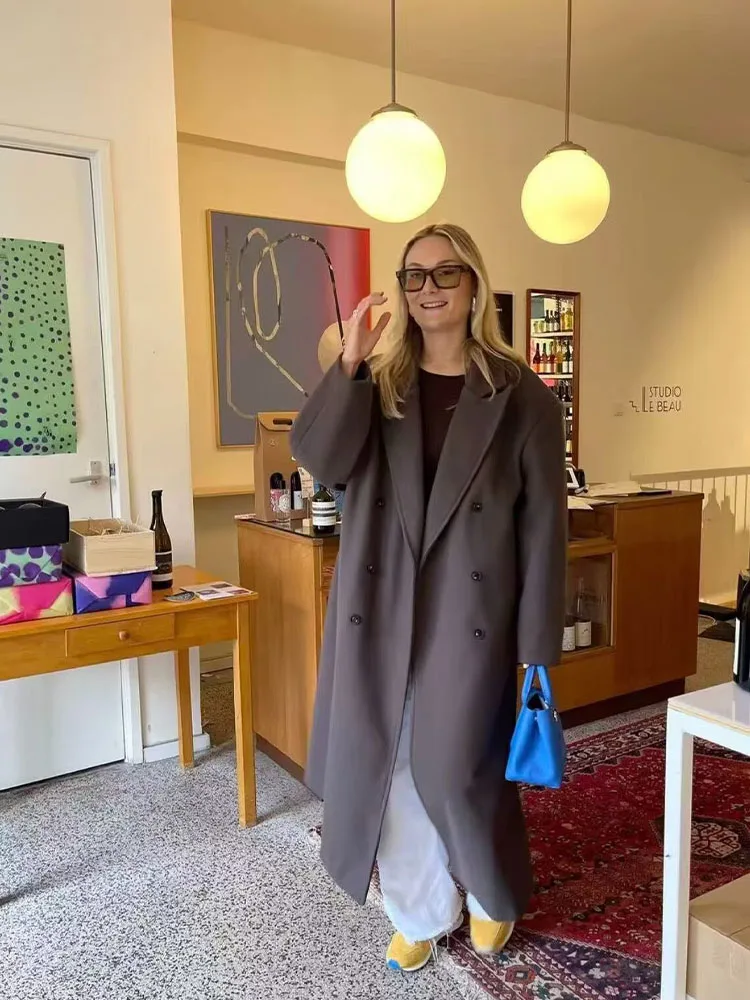 HH женское зимнее модное однотонное двубортное длинное пальто с длинными рукавами и лацканами, женское универсальное повседневное длинное пальто
HH женское зимнее модное однотонное двубортное длинное пальто с длинными рукавами и лацканами, женское универсальное повседневное длинное пальто