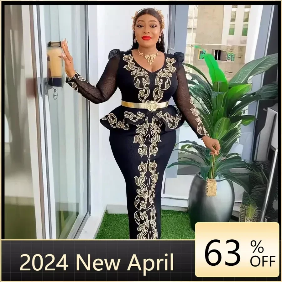 Elegant African Dresses for Women 2024 New Africa Clothing Plus Size Turkey Wedding Party Long Dress Dashiki Ankara Outfits Robe
Elegant African Dresses for Women 2024 New Africa Clothing Plus Size Turkey Wedding Party Long Dress Dashiki Ankara Outfits Robe