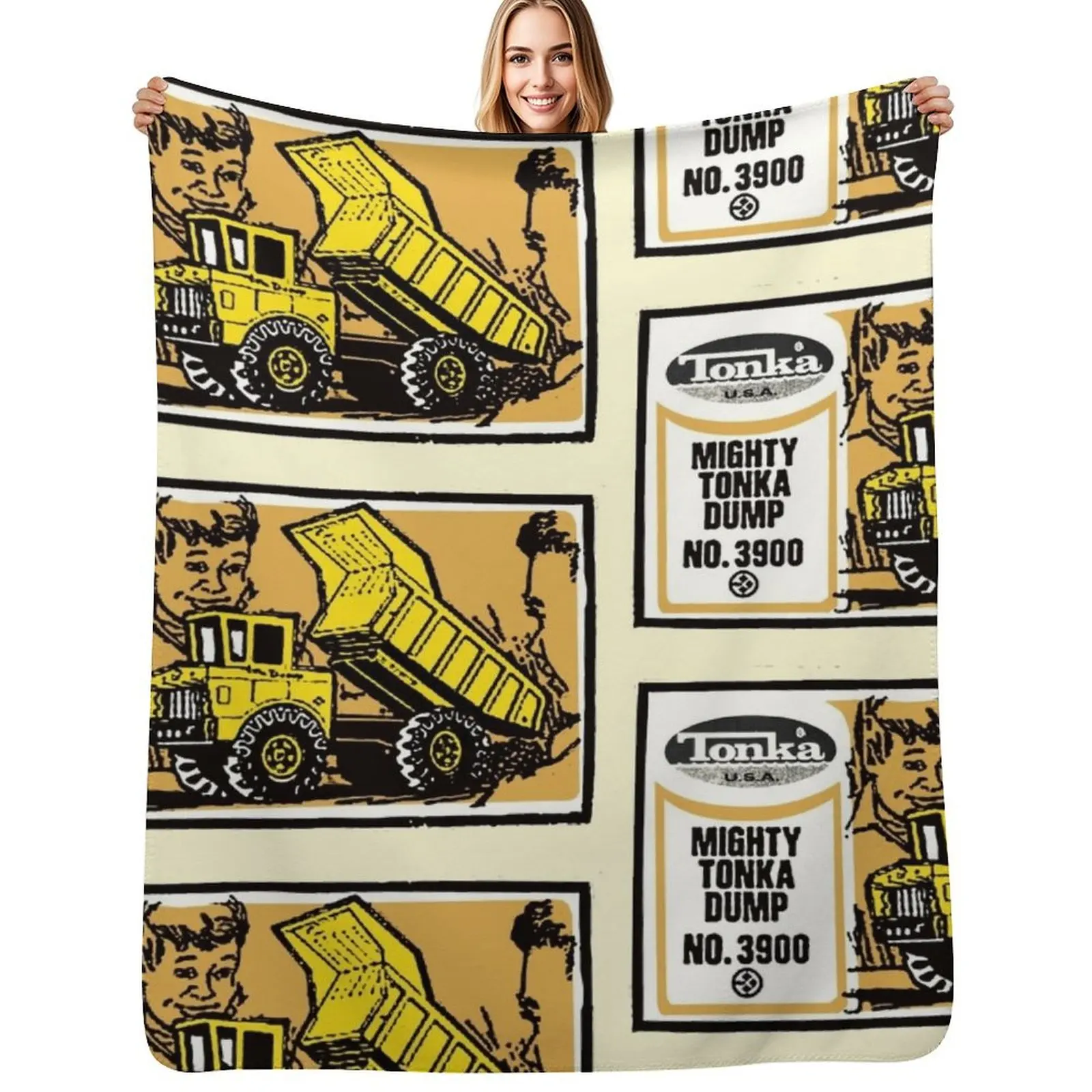 TONKA - Mighty Tonka Dump - Authentic, Distressed Throw Blanket Easy Care Comfortable Blanket for Couch
TONKA - Mighty Tonka Dump - Authentic, Distressed Throw Blanket Easy Care Comfortable Blanket for Couch