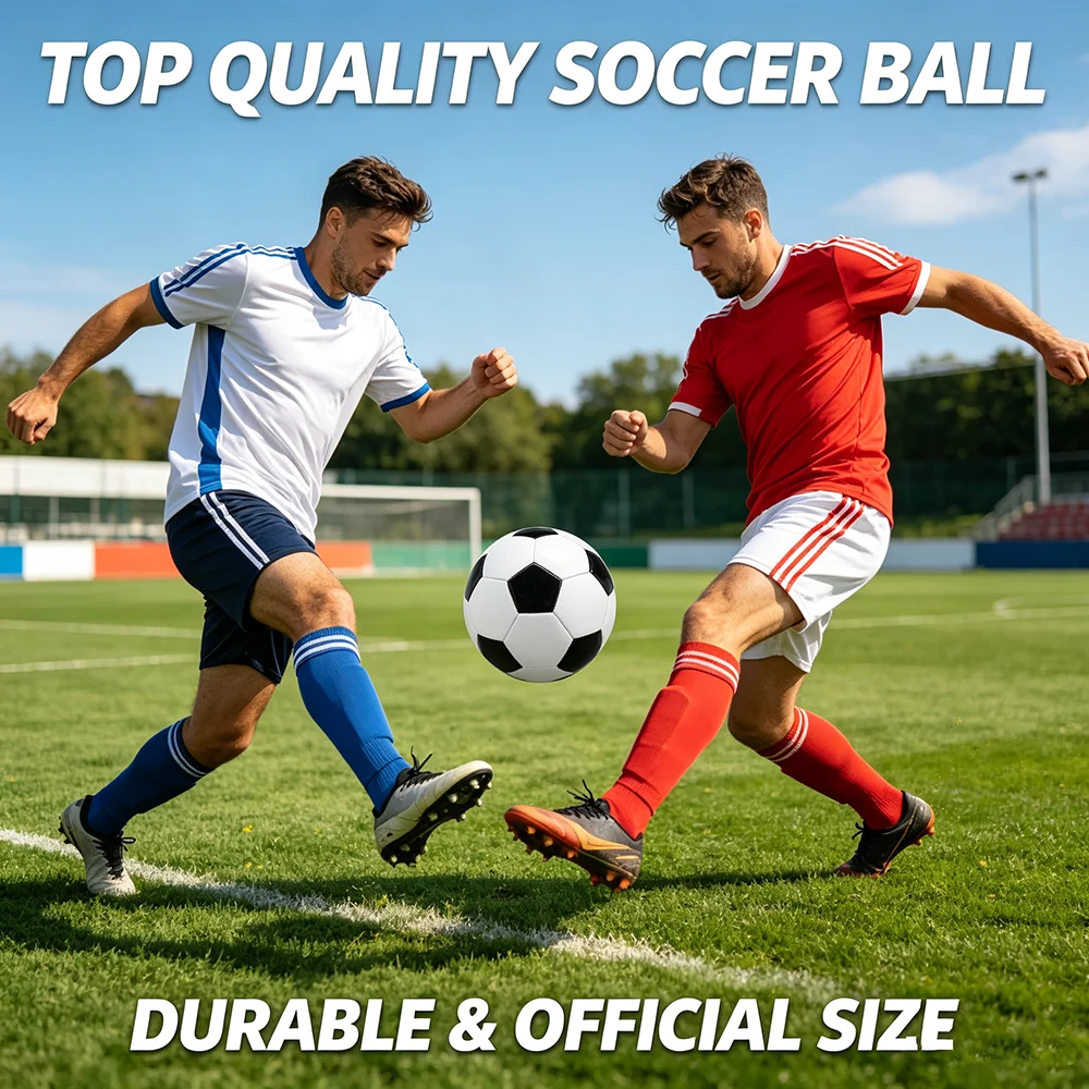 3/4/5 Size Professional Soccer Ball Thick PU Wear-resistant Football for Training Match Gift Black White Classic Design
3/4/5 Size Professional Soccer Ball Thick PU Wear-resistant Football for Training Match Gift Black White Classic Design