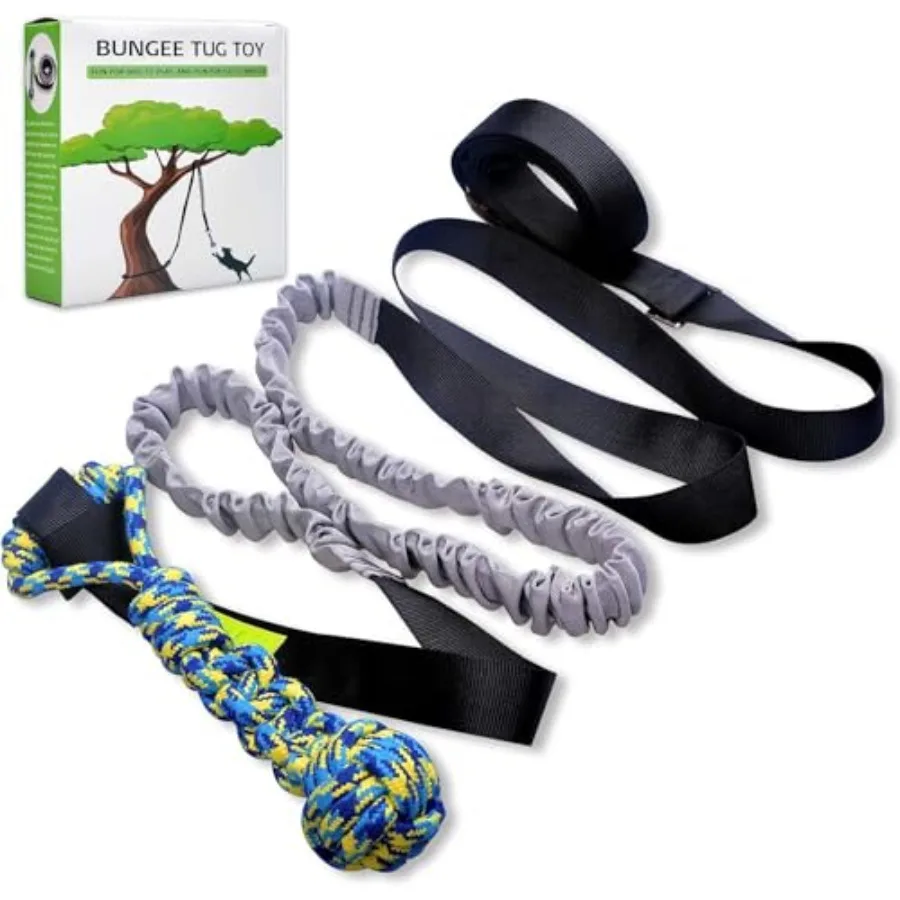 Outdoor Bungee Tug Toy for Small to Large Dogs Hanging Tree-Attached Interactive Exercise Play Cord with Chew Rope Tree Stump T
Outdoor Bungee Tug Toy for Small to Large Dogs Hanging Tree-Attached Interactive Exercise Play Cord with Chew Rope Tree Stump T