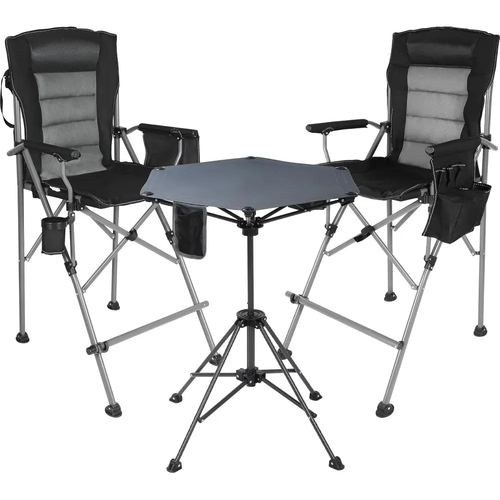 Portable Outdoor Folding Chairs & Table Set with Storage Bag, Ideal for Beach, Travel, and Backyard Use
Portable Outdoor Folding Chairs & Table Set with Storage Bag, Ideal for Beach, Travel, and Backyard Use