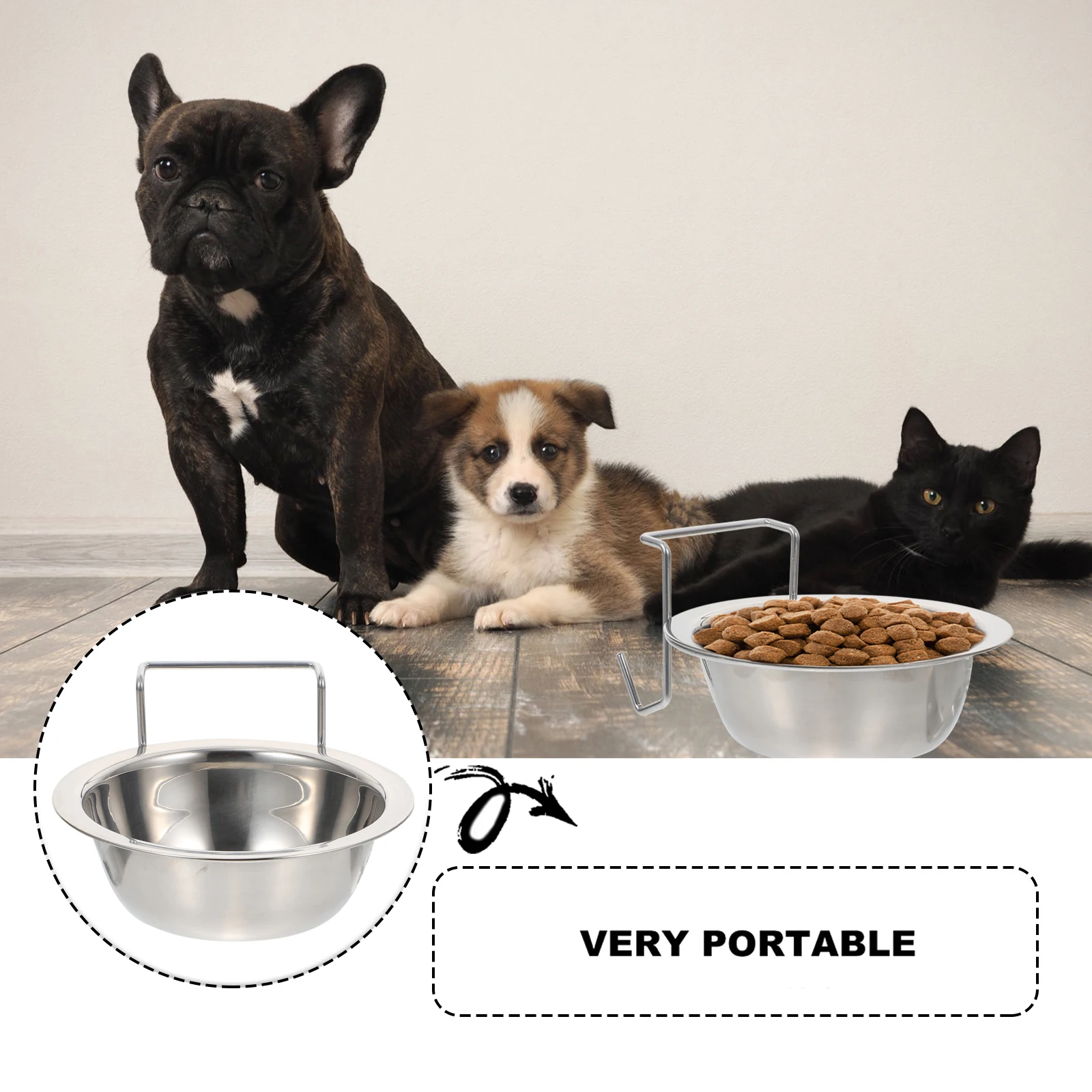 Hanging Dog Bowl Stainless Steel Pet Bowls for Small Dogs Wall Mount Food Basin Easy Clean Durable Safe Healthy Gift Cat
Hanging Dog Bowl Stainless Steel Pet Bowls for Small Dogs Wall Mount Food Basin Easy Clean Durable Safe Healthy Gift Cat