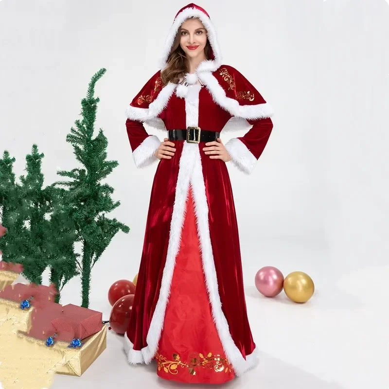 European And American Christmas Santa Claus Costume Adult Female Christmas Dress
European And American Christmas Santa Claus Costume Adult Female Christmas Dress