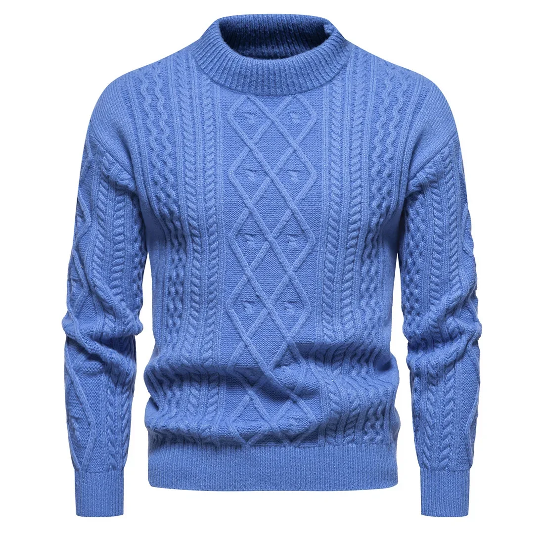 2023 Men's Warm Bottom T-shirt Round Neck Casual Knit Solid Color Casual Sweater
2023 Men's Warm Bottom T-shirt Round Neck Casual Knit Solid Color Casual Sweater