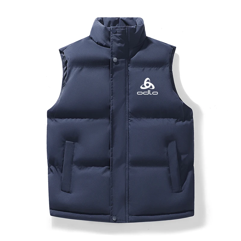 New men's winter coat jacket - solid color top with printed pattern, pocketed, stand-up collar, casual style
New men's winter coat jacket - solid color top with printed pattern, pocketed, stand-up collar, casual style