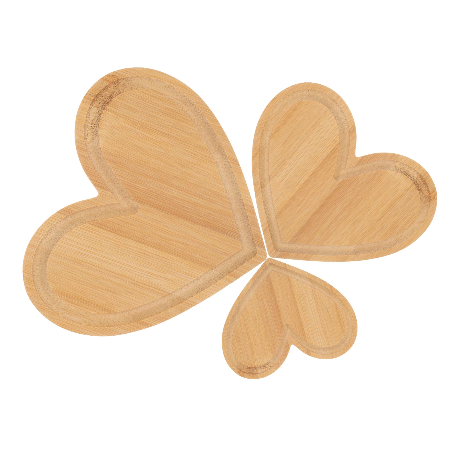 3pcs Heart Shaped Bamboo Board Dish Decorative Tray Parties Serving Platter Plate Food Tray For Vegetables Meat Cheese
3pcs Heart Shaped Bamboo Board Dish Decorative Tray Parties Serving Platter Plate Food Tray For Vegetables Meat Cheese