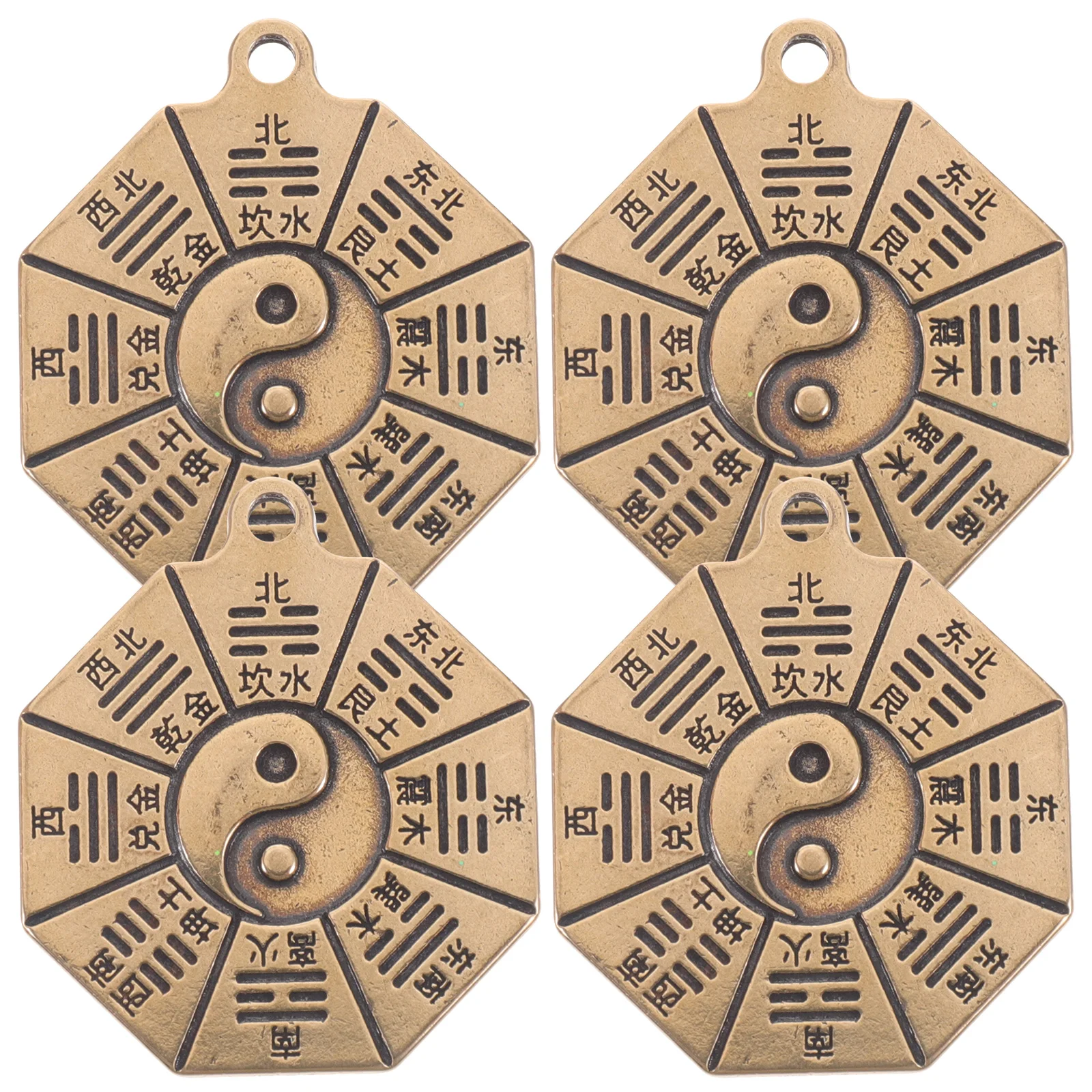 4pcs Chinese Diagram Brass Keychain Charms Diy Jewelry Pendant For Necklace Bracelet Earring Craft Vintage
4pcs Chinese Diagram Brass Keychain Charms Diy Jewelry Pendant For Necklace Bracelet Earring Craft Vintage