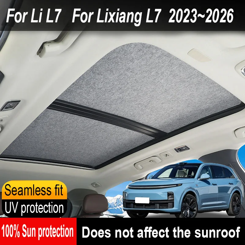 Car Sunroof Insulation Roof Visor For Li L7 2023~2026 2025 Sun Protection Anti-UV Electrostatic Adsorption Sky Curtain Sunshade
Car Sunroof Insulation Roof Visor For Li L7 2023~2026 2025 Sun Protection Anti-UV Electrostatic Adsorption Sky Curtain Sunshade