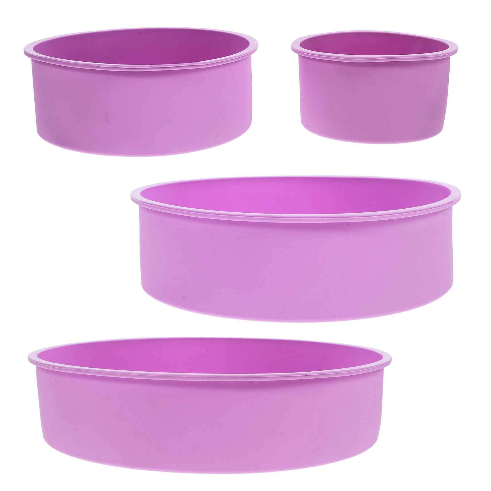 4pcs Silicone Cake Mold 4 6 8 10 Inch Heat Resistant Baking Pan Non Release for Cakes Cheesecakes Puddings Ice Cream
4pcs Silicone Cake Mold 4 6 8 10 Inch Heat Resistant Baking Pan Non Release for Cakes Cheesecakes Puddings Ice Cream
