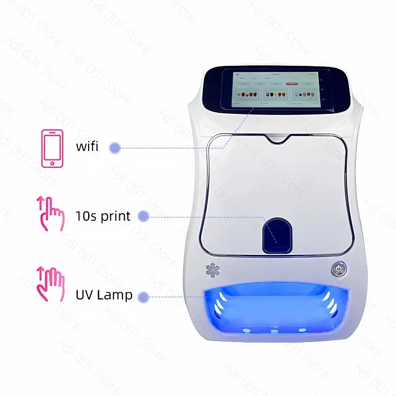 Small nail printing machine Operating easily one click digital printer 3d nail art photo drawing nail printer
Small nail printing machine Operating easily one click digital printer 3d nail art photo drawing nail printer