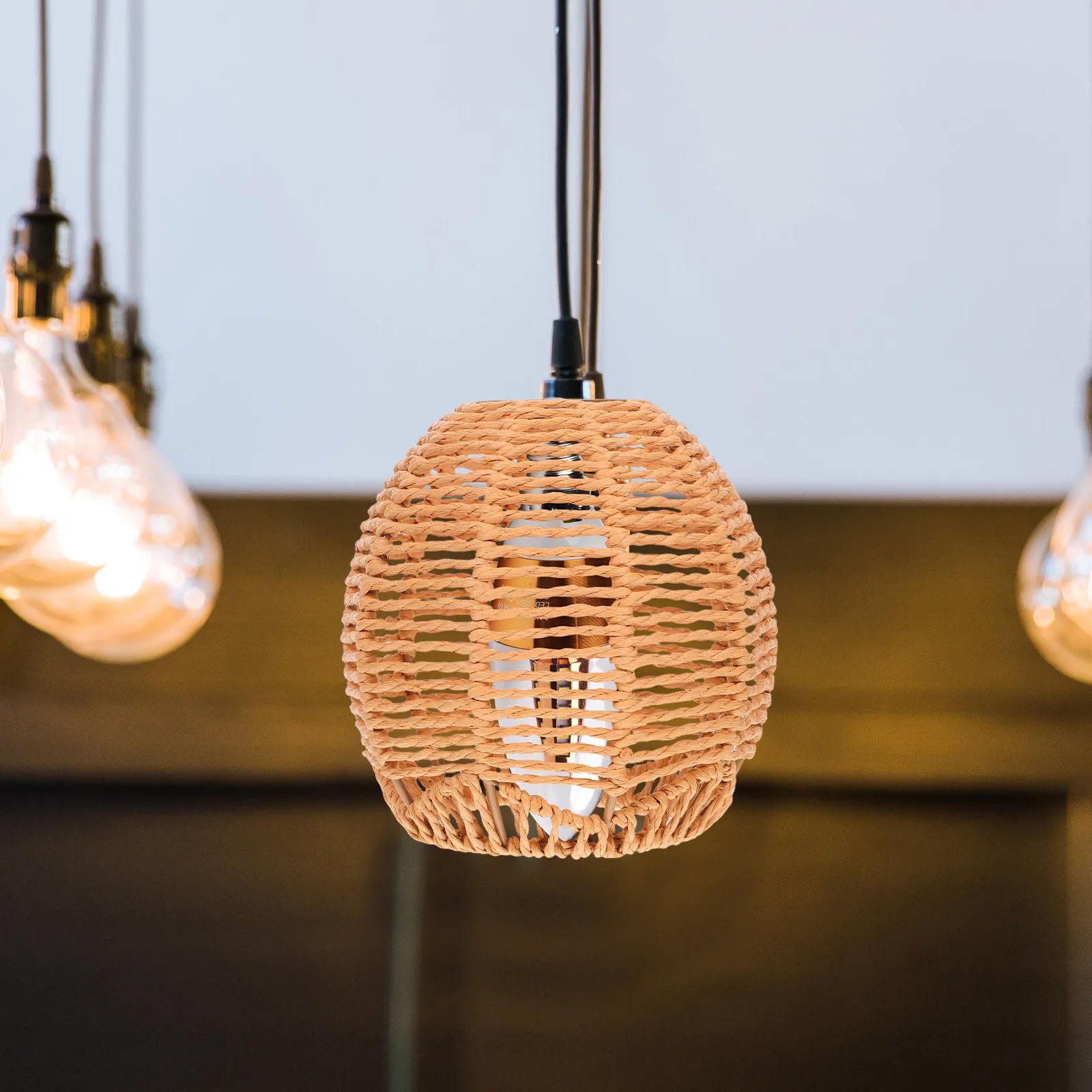 Woven Paper Rope Lamp Shade 42Mm Diameter Hole Rustic Rattan Pendant Ceiling Fan Bulb Cover Hanging Light Shade for Pendant
Woven Paper Rope Lamp Shade 42Mm Diameter Hole Rustic Rattan Pendant Ceiling Fan Bulb Cover Hanging Light Shade for Pendant