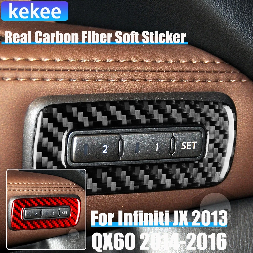 Real Carbon Fiber Car Accessories Seat Memory Panel Decorative Trim Cover Soft Sticker For Infiniti JX 2013 QX60 2014 2015 2016
Real Carbon Fiber Car Accessories Seat Memory Panel Decorative Trim Cover Soft Sticker For Infiniti JX 2013 QX60 2014 2015 2016