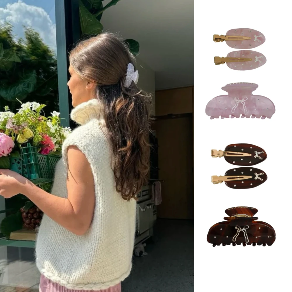 Butterfly Hair Clips for Women Tortoiseshell Color Acetate Zircon Hair Claw Clips Girls Hairpins Duckbill Clip Hair Accessories
Butterfly Hair Clips for Women Tortoiseshell Color Acetate Zircon Hair Claw Clips Girls Hairpins Duckbill Clip Hair Accessories