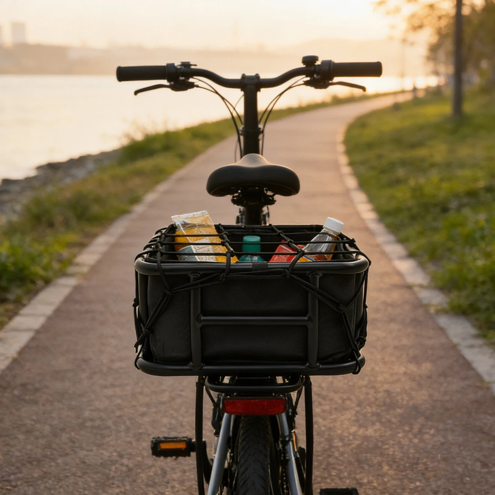Bike Rear Rack Basket 10L/15L, Black Rectangular Bicycle Storage Basket, Heavy Duty 60Lbs, Iron & Oxford Cloth, for Commuting & Shopping
Bike Rear Rack Basket 10L/15L, Black Rectangular Bicycle Storage Basket, Heavy Duty 60Lbs, Iron & Oxford Cloth, for Commuting & Shopping