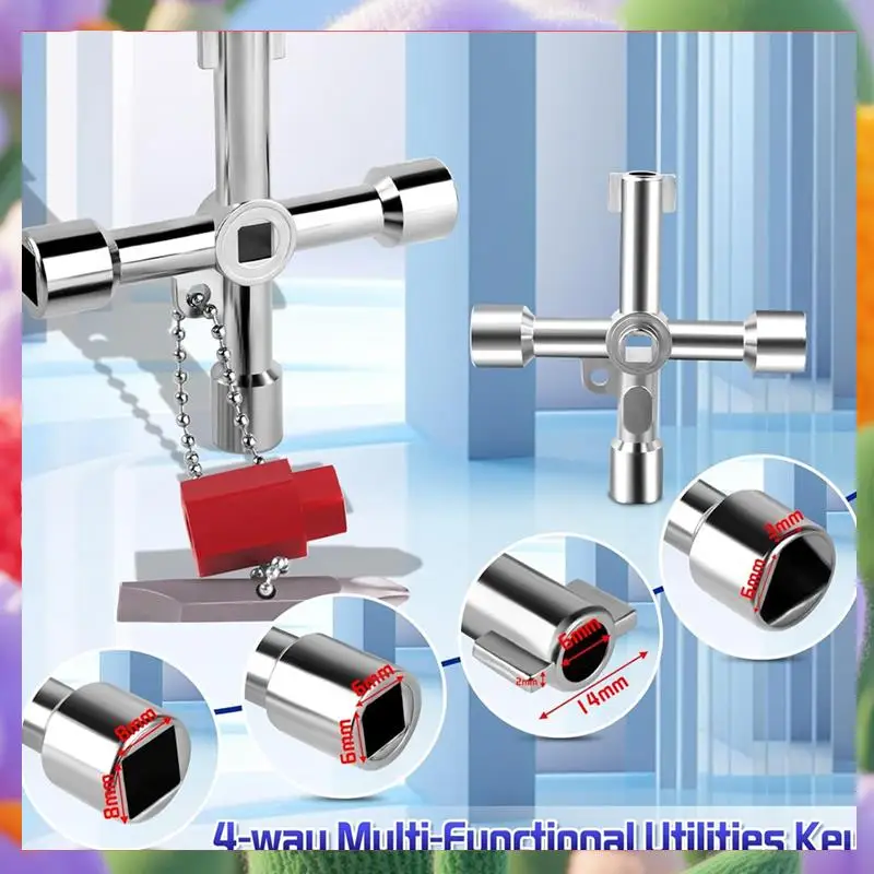 Water Meter Key Shut Off Tool 15 Inch To 28 Inch With 4-Way Utilities Key, T-Handle Removable Water Meter Wrench-ABXK
Water Meter Key Shut Off Tool 15 Inch To 28 Inch With 4-Way Utilities Key, T-Handle Removable Water Meter Wrench-ABXK