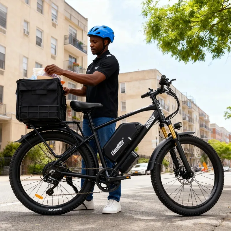 Chamrider DM427 Brushless 750W Lightweight Gravel Lithium Battery Low Entry Electric Bike for Food Delivery
Chamrider DM427 Brushless 750W Lightweight Gravel Lithium Battery Low Entry Electric Bike for Food Delivery