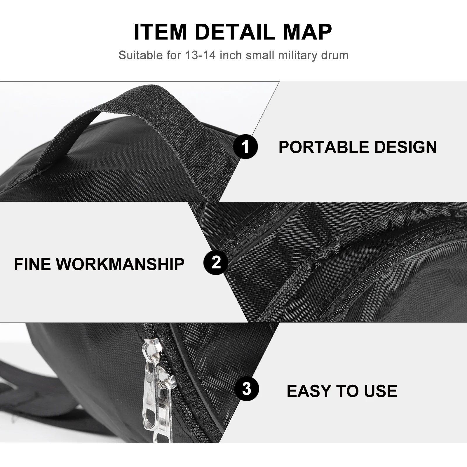 Snare Drum Storage Bag Portable Oxford Cloth Carrying Bag with Handle Stick Pouch for Musicians Snare Drum Pouch
Snare Drum Storage Bag Portable Oxford Cloth Carrying Bag with Handle Stick Pouch for Musicians Snare Drum Pouch