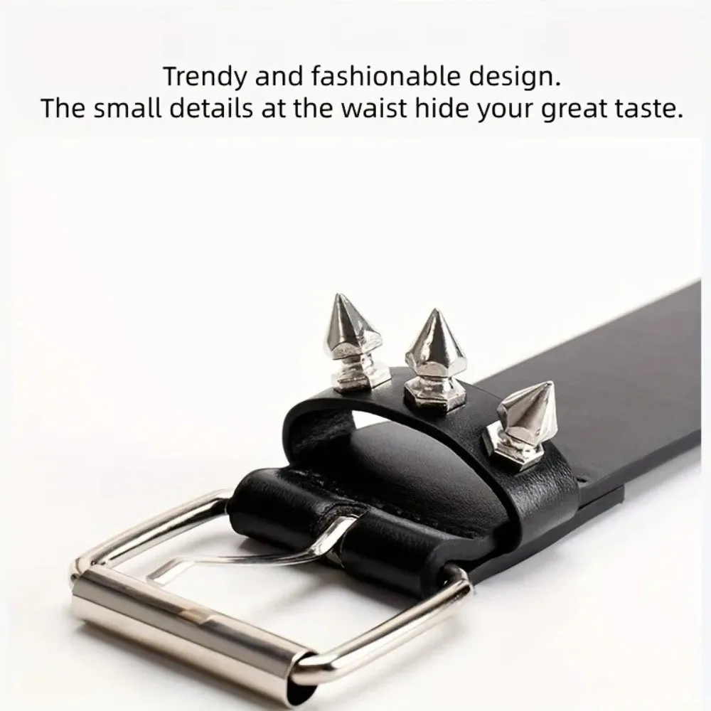 Модный ремень с заклепками в стиле ретро, черный ремень из искусственной кожи в стиле панк, регулируемый ремень с игольной пряжкой в готическом стиле для мужчин и женщин
Модный ремень с заклепками в стиле ретро, черный ремень из искусственной кожи в стиле панк, регулируемый ремень с игольной пряжкой в готическом стиле для мужчин и женщин