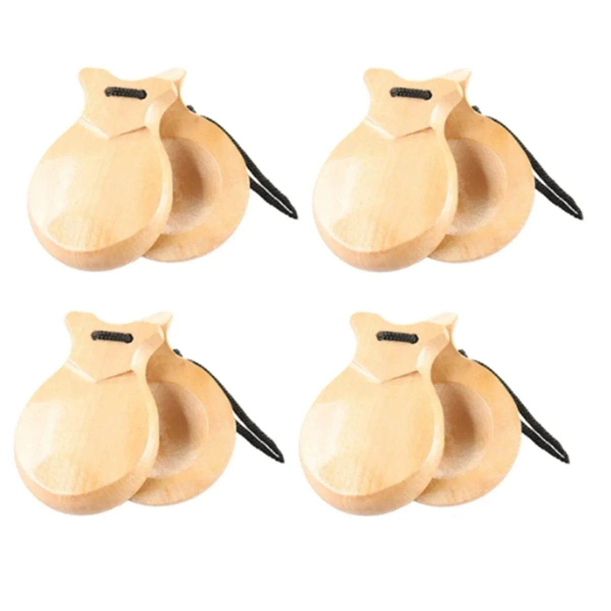 4PCS Spanish Castanets Traditional Flamenco Castanets Wooden Hand Percussion Castanets Music Instrument for Beginner-A
4PCS Spanish Castanets Traditional Flamenco Castanets Wooden Hand Percussion Castanets Music Instrument for Beginner-A