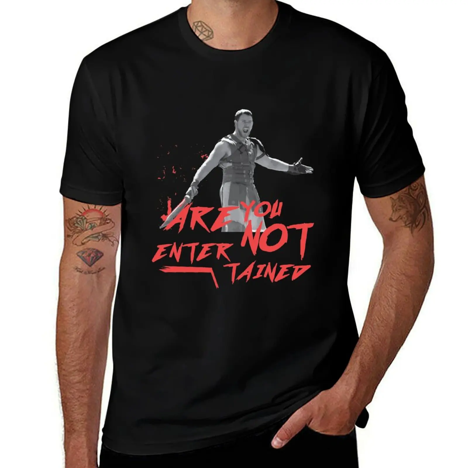 Gladiator - Are You Not Entertained! T-Shirt funny t shirts cotton man t shirts for men T-Shirt
Gladiator - Are You Not Entertained! T-Shirt funny t shirts cotton man t shirts for men T-Shirt