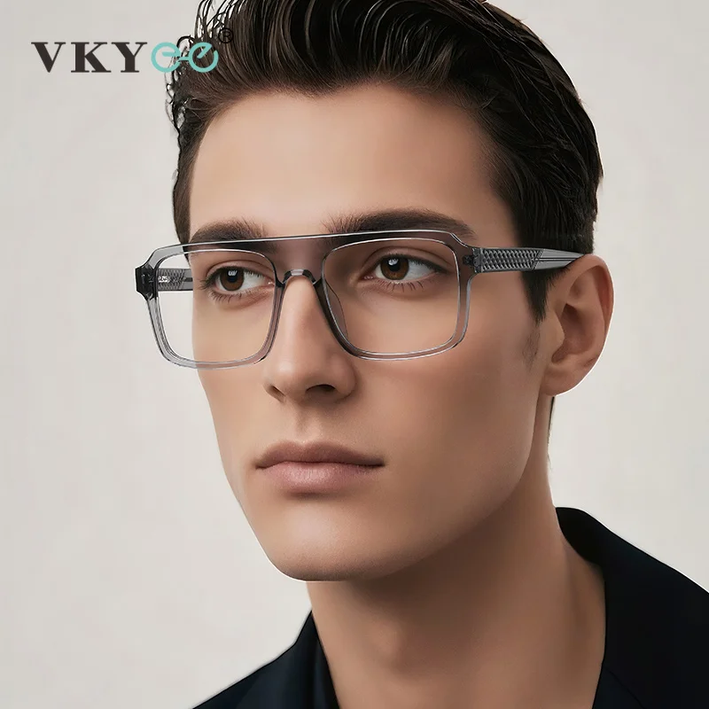 VKYEE New Arrivals Minimalist Stylish Geometric Men's Photochromic Blue Light Blocking Reading Glasses Customizable Prescription
VKYEE New Arrivals Minimalist Stylish Geometric Men's Photochromic Blue Light Blocking Reading Glasses Customizable Prescription