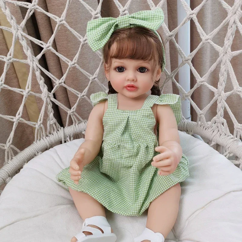 55CM Reborn Toddler Doll Betty Princess Baby Girl Full Silicone Body Soft Touch with Rooted Hair Lifellike 3D Skin for Girl Gift
55CM Reborn Toddler Doll Betty Princess Baby Girl Full Silicone Body Soft Touch with Rooted Hair Lifellike 3D Skin for Girl Gift